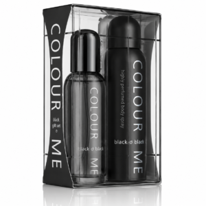 Set cadou bărbați COLOUR ME Black, EDP 90 ml + Body Spray 150 ml, MILTON-LLOYD®