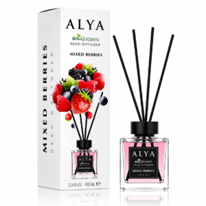 Odorizant de cameră cu bețișoare ALYA Nature Scents, Mixed Berries, 100 ml