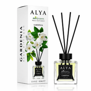 Odorizant de cameră cu bețișoare ALYA Nature Scents, Gardenia, 100 ml