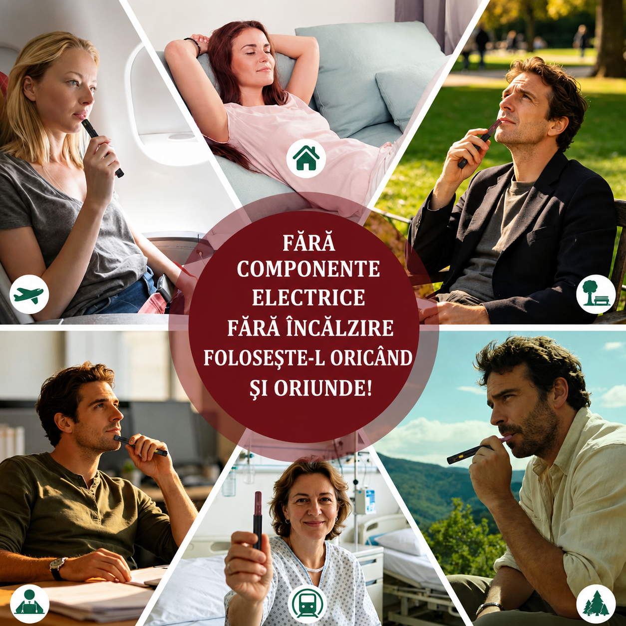Inhalator de arome 100% naturale, Difuzor aromaterapie MAKA, fără fum, fără nicotină, fără tutun, cu rădăcina de maca neagră, ashwagandha, vitamina B12 și vitamina C, 600 utilizări, ATOANY® - imagine 9