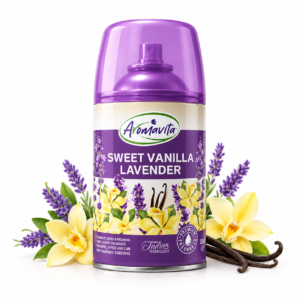 Rezervă spray odorizant pentru aparat automat, Aromavita® Sweet Vanilla Lavender, 250 ml
