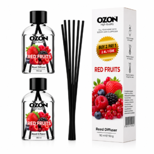 Set 2 odorizante de cameră cu bețișoare OZON® Fructe roșii, 2 x 110 ml