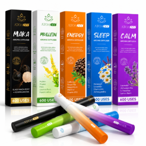 Alternative view of Inhalator de arome 100% naturale, Difuzor aromaterapie SLEEP, fără fum, fără nicotină, fără tutun, lavanda, mușețel și ashwagandha, 600 utilizări, ATOANY®