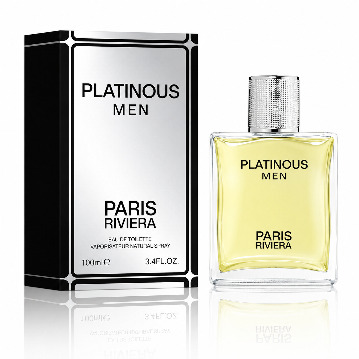 Apă de toaletă pentru bărbați Platinous, 100 ml, Paris Riviera®