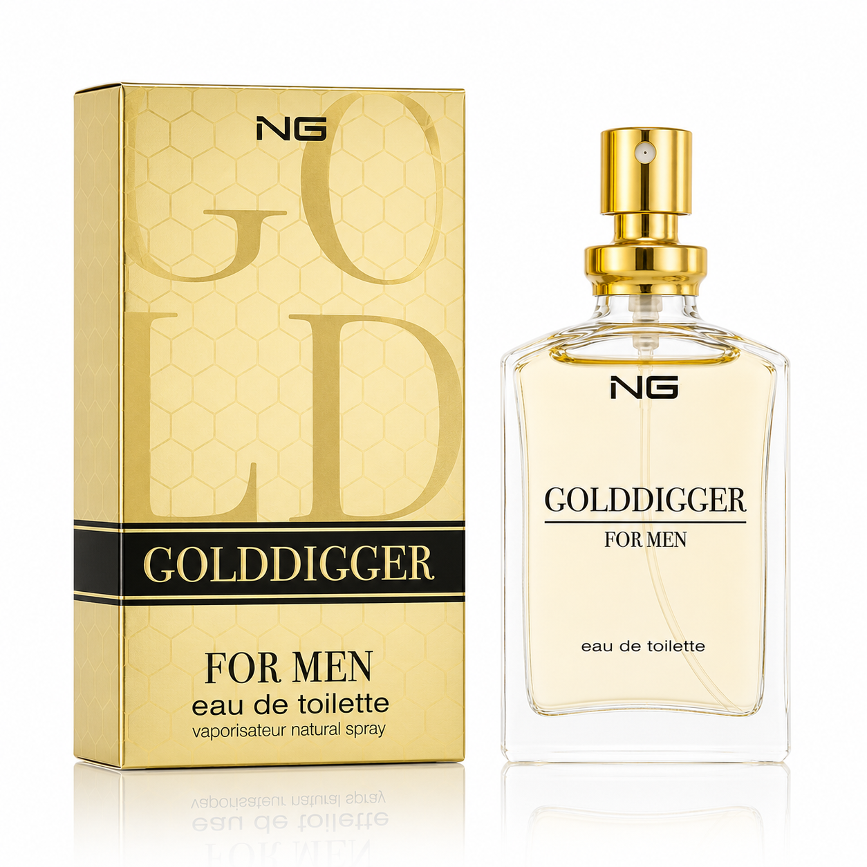 Apă de toaletă pentru bărbați, Parfum bărbătesc NG Golddigger® For Men, Eau de Toilette, 15 ml