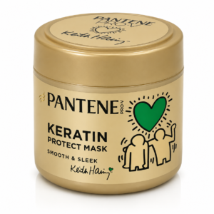 Mască pentru netezirea părului rebel, Pantene Pro-V® Keith Haring Keratin Protect Mask Smooth & Sleek, 300 ml