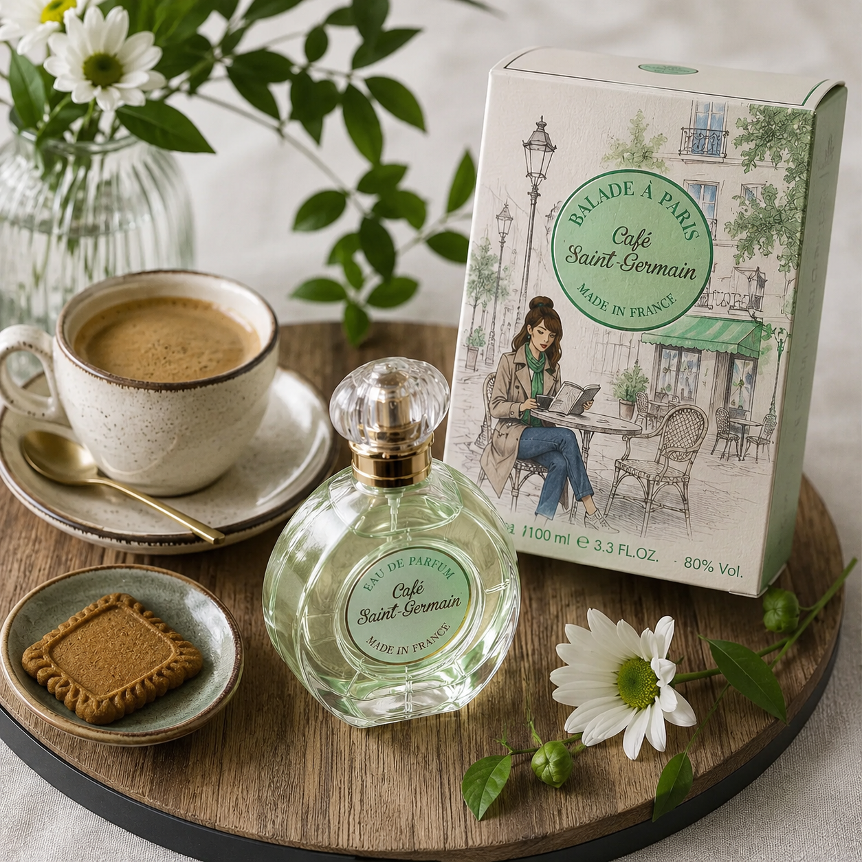Apă de Parfum pentru femei, Parfum de damă Balade a Paris - Café à Saint Germain, Made in France, EDP 100 ml, JEANNE ARTHES® - imagine 3