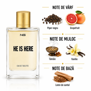 Alternative view of Apă de toaletă pentru bărbați, Parfum bărbătesc He Is Here, EDT, 100 ml, NG®