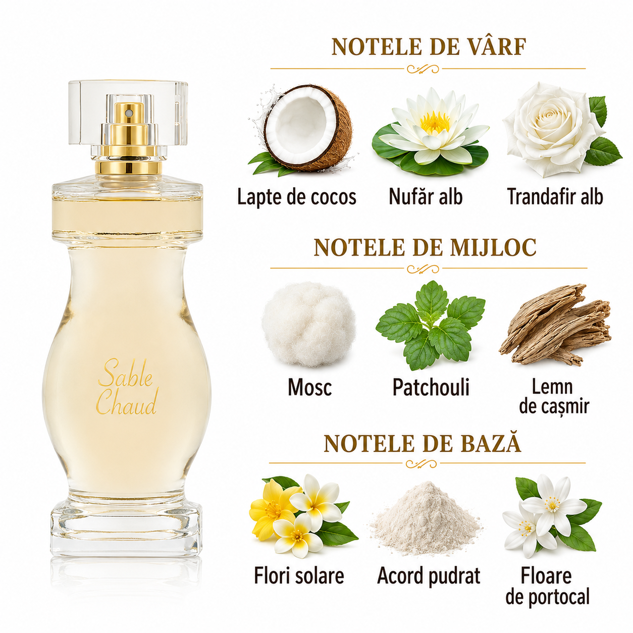 Apă de Parfum pentru femei, Parfum de damă Collection Azur - Sable Chaud, EDP 100 ml, JEANNE ARTHES® - imagine 2