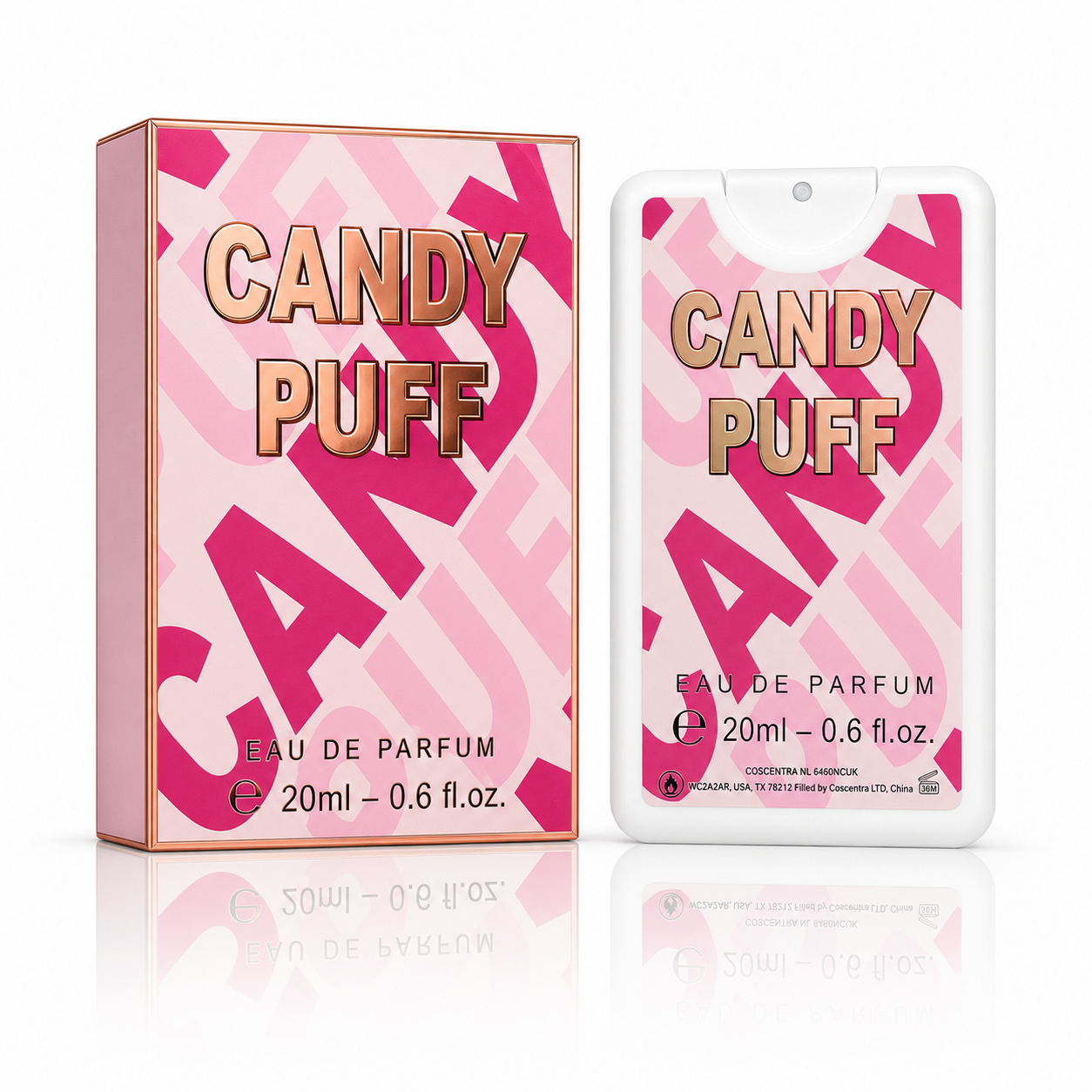 Apă de parfum pentru femei, Black Oh So! & Candy Puff, Card Pocket Perfume, 2 carduri x 20 ml, OMERTA® - imagine 4