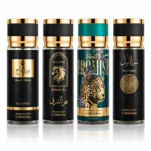 Set 4 sprayuri parfumate Unisex, Fragrance Mist, 4×100 ml, V.V.LOVE®