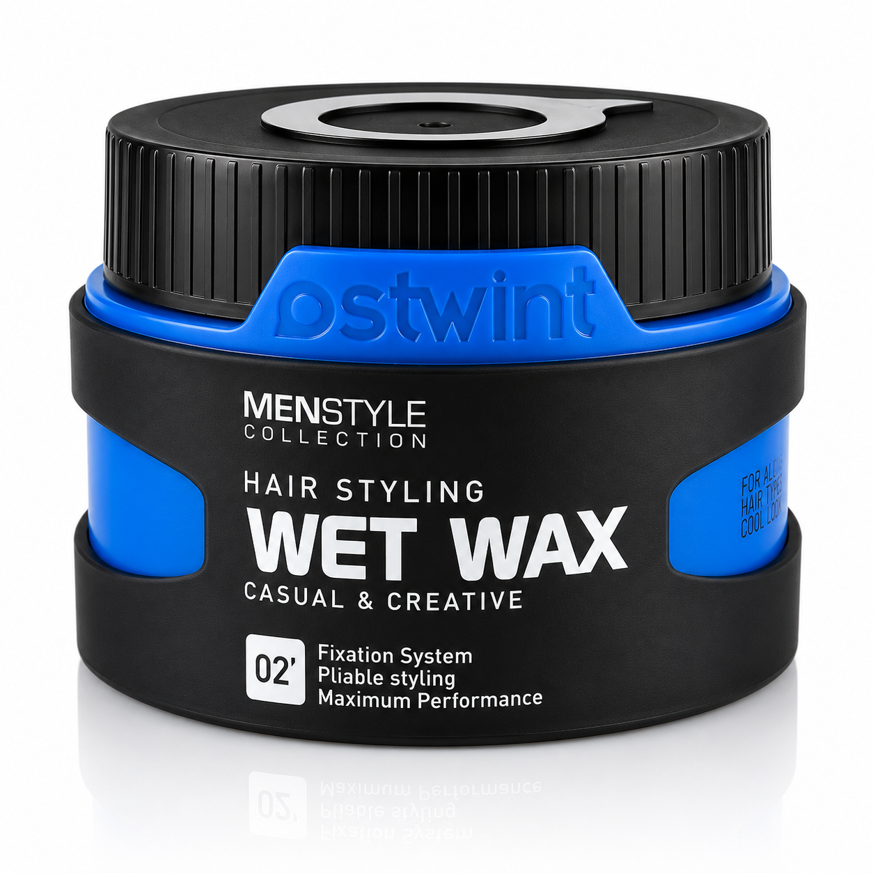 Ceară de păr lucioasă Ostwint Wet Wax No. 02, Casual & Creative, fixare puternică, efect wet-look, 150 ml - imagine 4