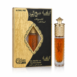 Parfum concentrat unisex Shiyoukh Al Oud Attar Roll-On fără alcool, 6 ml, MANASIK®