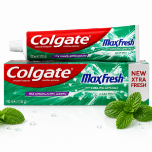 Pastă de dinți Colgate Max Fresh Clean Mint cu cristale răcoritoare, protecție anticarii, 100 ml