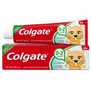 Pastă de dinți pentru copii Colgate Kids First Smiles 0-2 ani, aromă de căpșuni, 50 ml