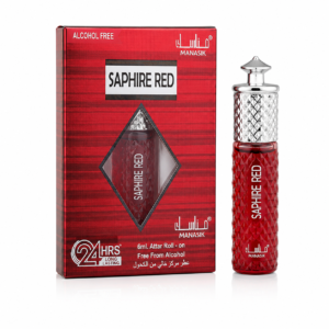 Parfum concentrat unisex Saphire Red, Attar Roll-On fără alcool, 6 ml, MANASIK®