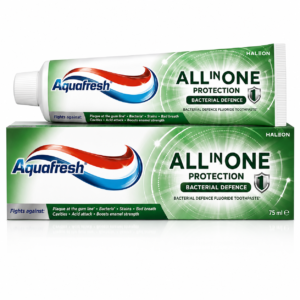 Pastă de dinți Aquafresh All in One Protection Bacterial Defence, protecție completă, 75 ml