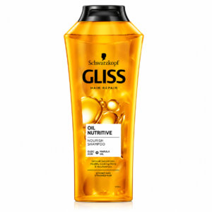 Șampon nutritiv pentru păr deteriorat Schwarzkopf Gliss Oil Nutritive, cu ulei de marula și Omega 9, 400 ml