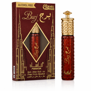 Parfum concentrat unisex, Burj Attar Roll-On fără alcool, 6 ml, MANASIK®