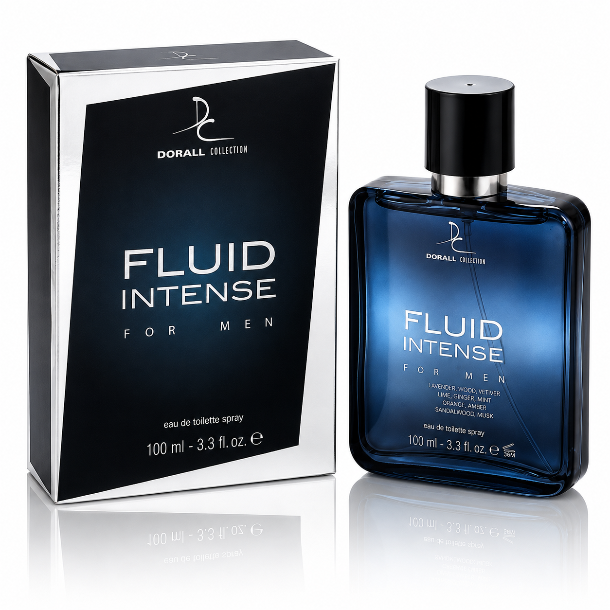 Apă de toaletă pentru bărbați, Parfum arăbesc bărbătesc Fluid Intense For Men, EDT, 100 ml, DORALL COLLECTION®
