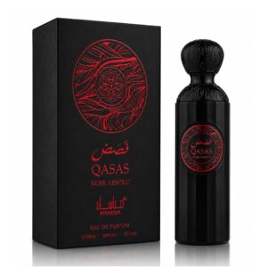 Apă de parfum unisex, Parfum Qasas Noir Absolu, EDP, 100 ml, MANASIK®