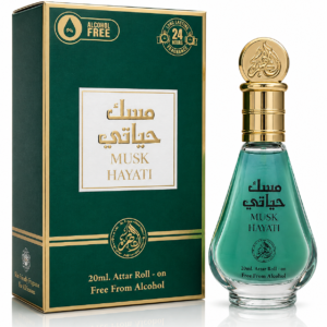 Parfum concentrat, ulei păarfuma Musk Hayati, Attar Roll-on, 20 ml, AL FAKHR®