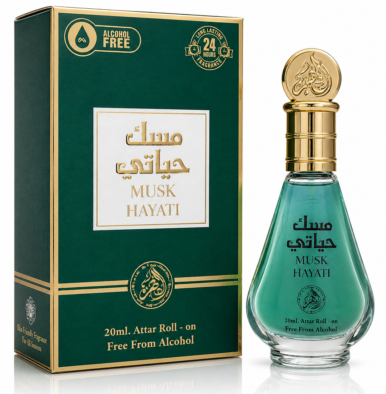 Parfum concentrat, ulei păarfuma Musk Hayati, Attar Roll-on, 20 ml, AL FAKHR®