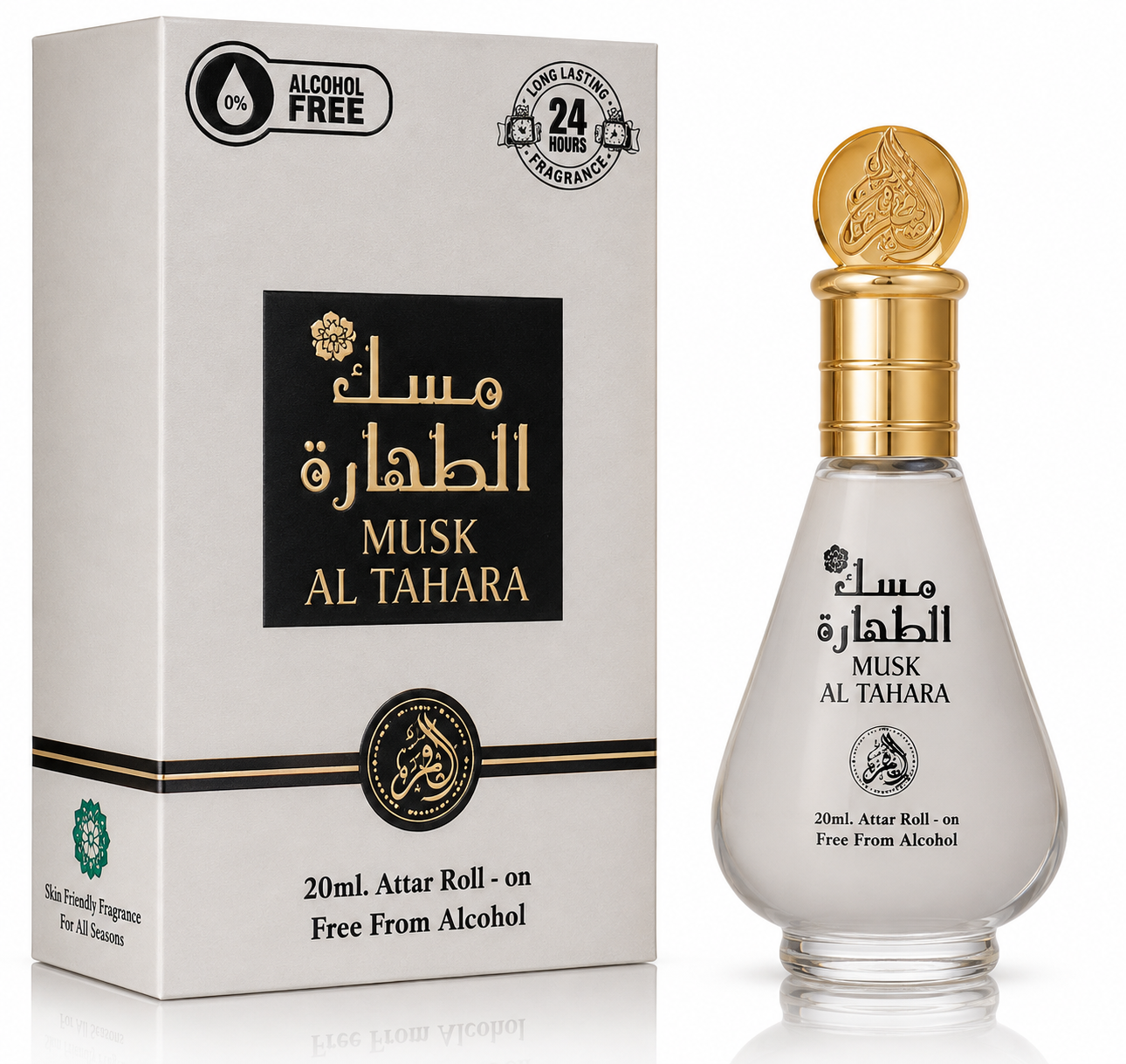 Parfum concentrat, Ulei parfumat Musk Al Tahara, parfum roll-on, 20 ml, AL FAKHR®