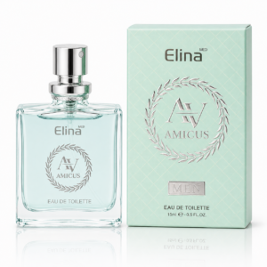Apă de toaletă pentru bărbați, Parfum bărbătesc Amicus Men, EDT, 15 ml, Elina MED®