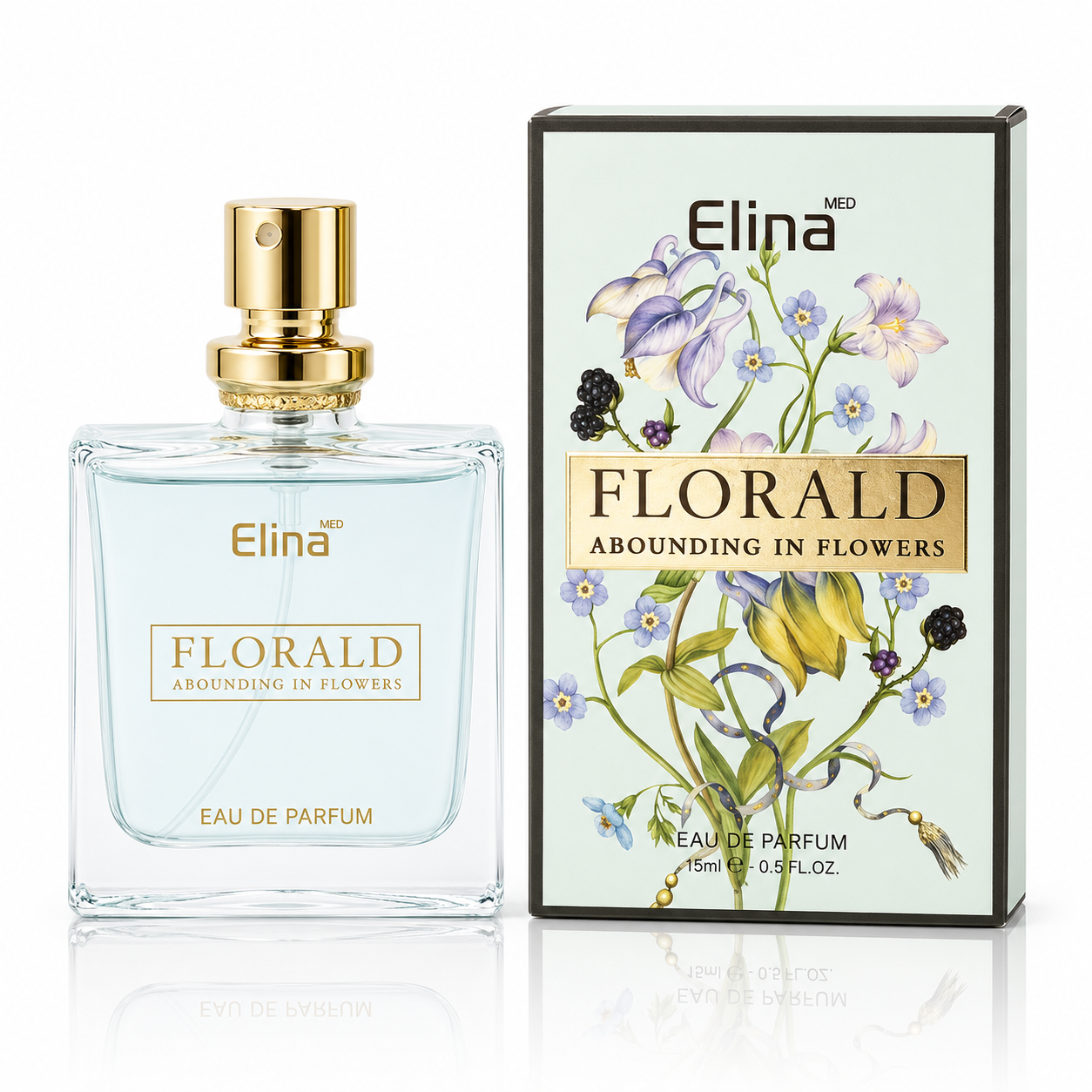 Apă de parfum pentru femei, Parfum damă Florald Abounding in Flowers, EDP, 15 ml, Elina MED®