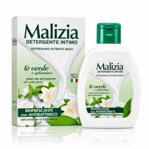 Gel pentru igienă intimă Malizia Rinfrescante cu Ceai Verde și Iasomie și agent antibacterian, 200 ml