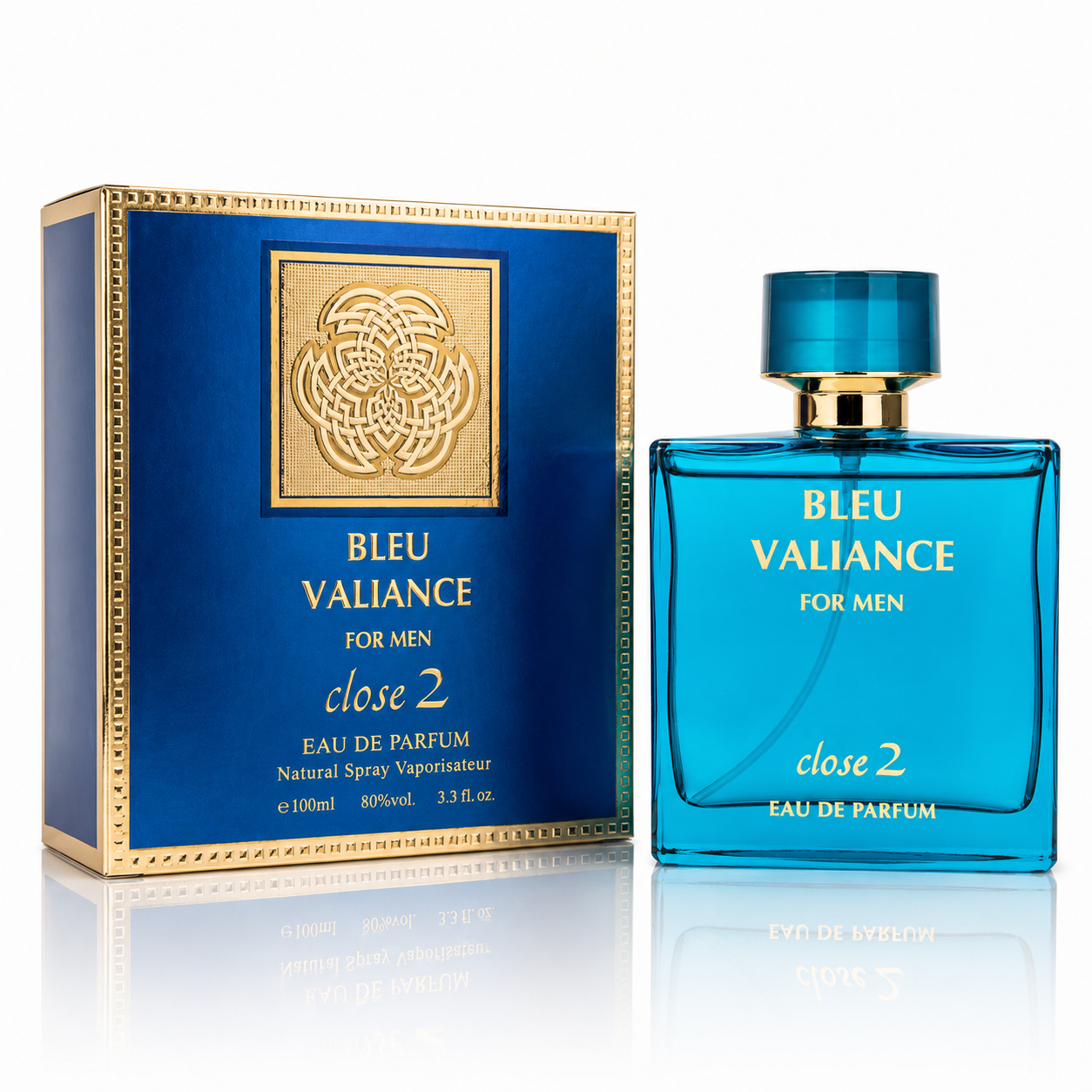 Apă de parfum pentru bărbați, Parfum bărbătesc Bleu Valiance, EDP, 100 ml, Close 2