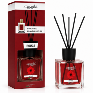 Odorizant de cameră, Difuzor de parfum cu bețișoare, Rouge, 200 ml, Camomilla Torino®