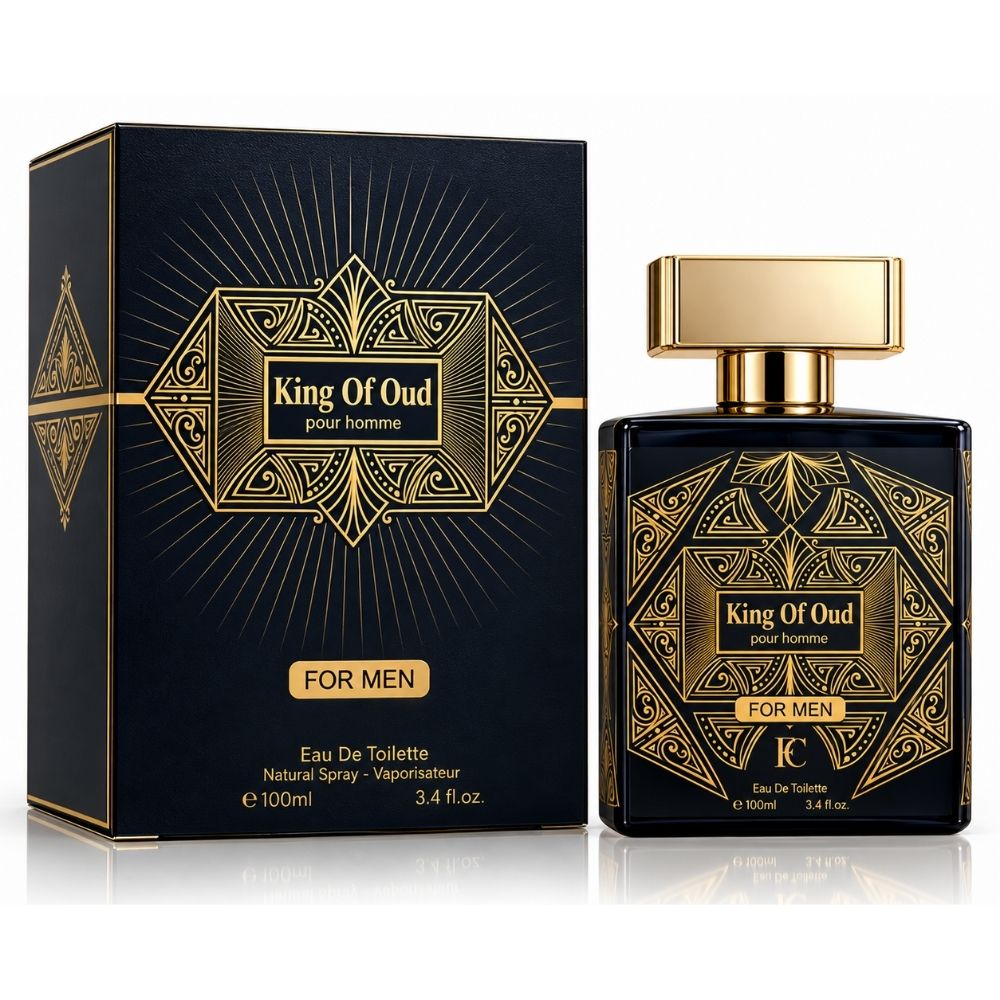 Apă de toaletă pentru bărbați, Parfum bărbătesc King Of Oud Pour Homme, EDT, 100 ml, FRAGRANCE COUTURE®