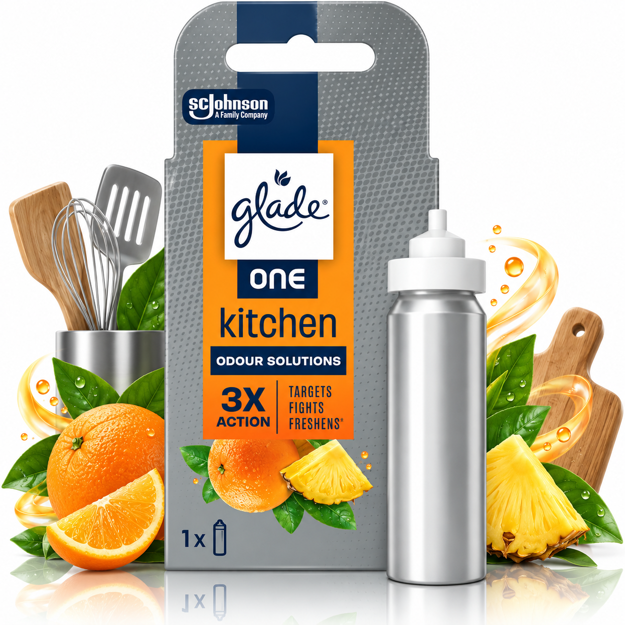 Odorizant de cameră, Rezervă pentru aparat automat Glade One, Bucătărie, Citrice
