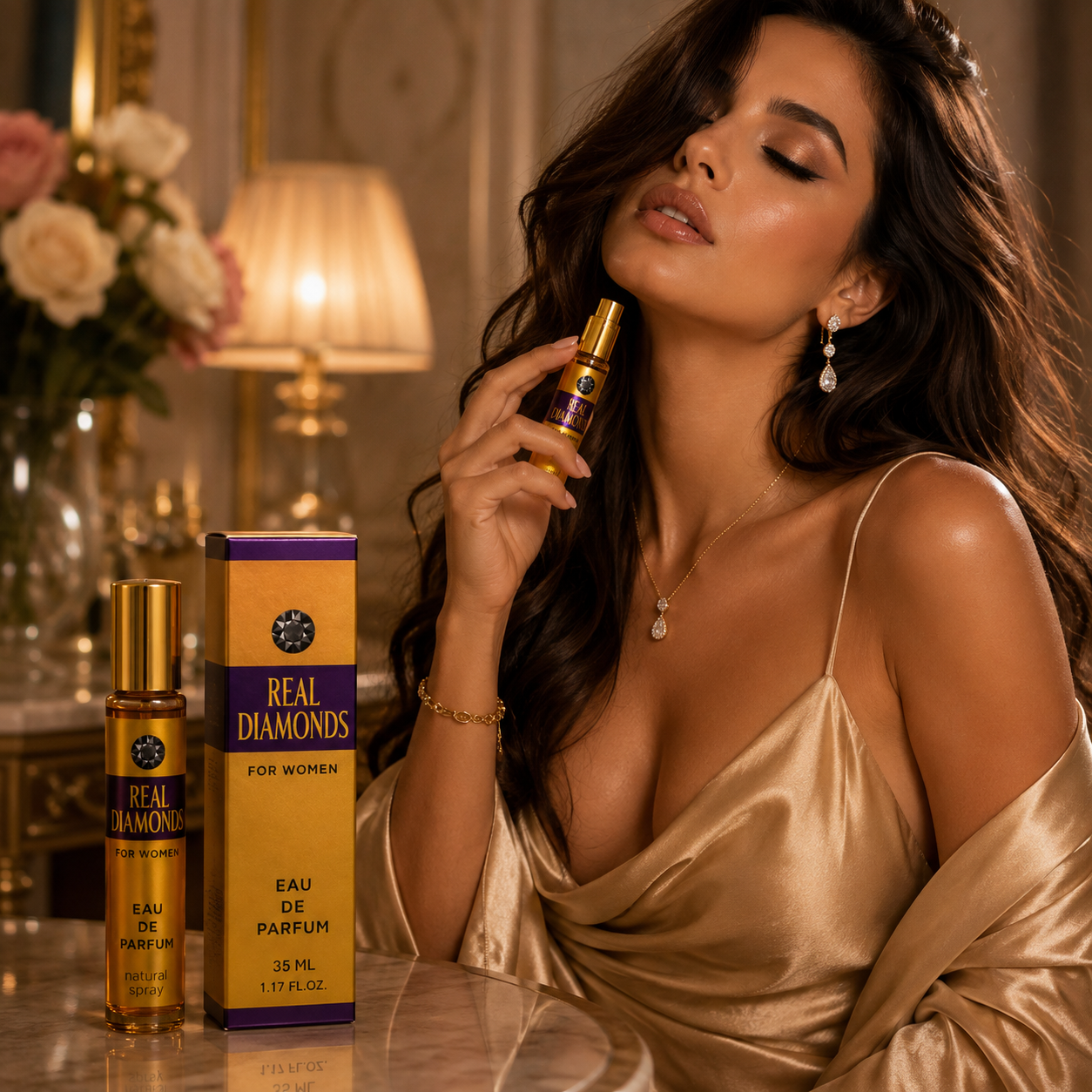 Apă de parfum pentru femei, Parfum de damă Real Diamonds, EDP, 35 ml, FRAGRANCE COUTURE® - imagine 2
