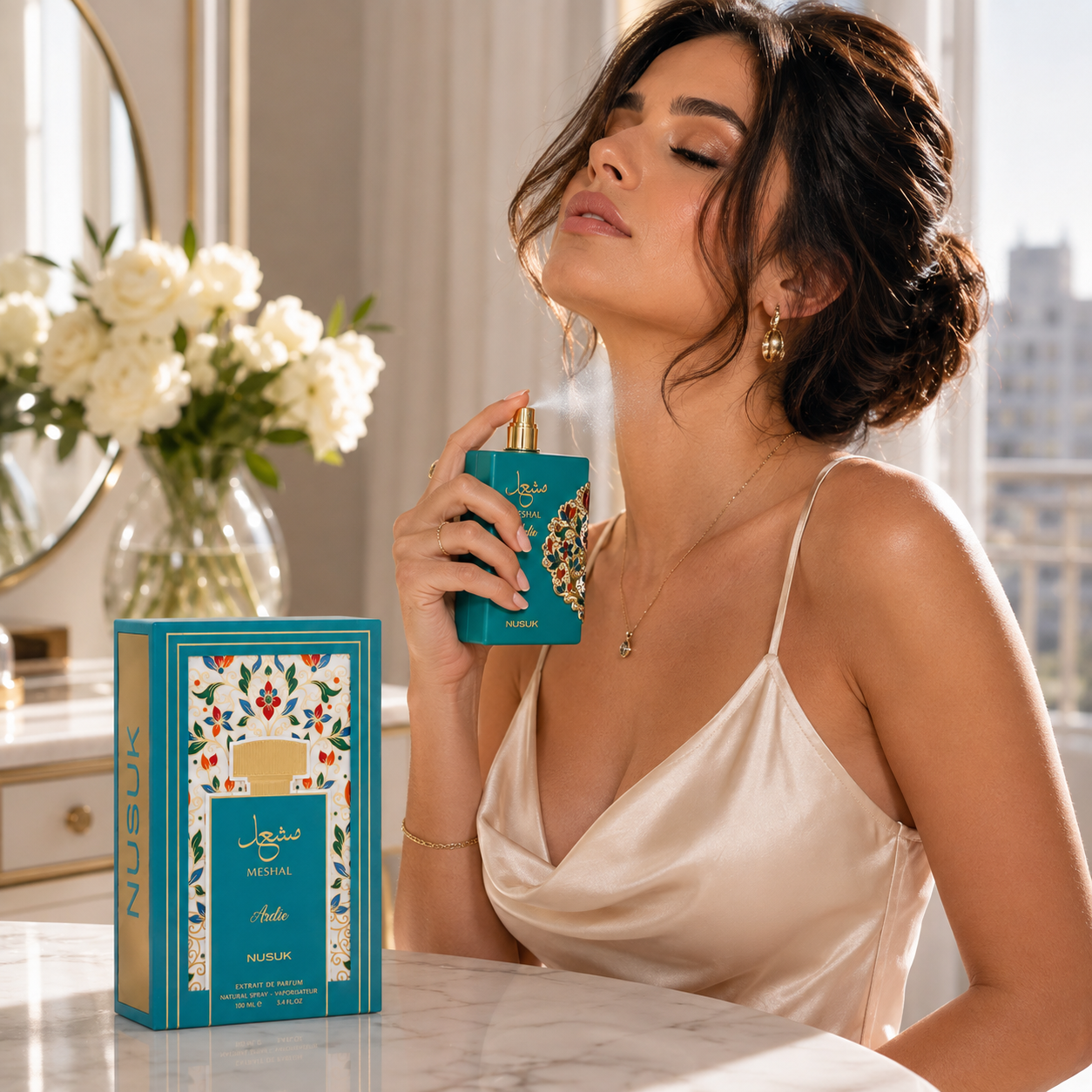 Extract de parfum unisex, Parfum arăbesc Meshal Ardie, Extrait de Parfum, 100 ml, NUSUK® - imagine 2