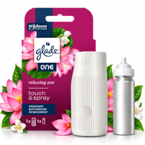 Odorizant de cameră, Aparat + rezervă Glade One Touch & Spray Relaxing Zen
