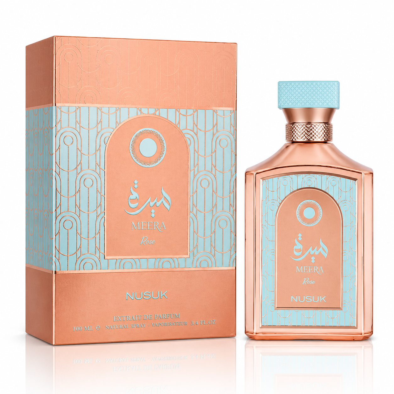 Extract de parfum pentru femei, Parfum arăbesc Meera Rose, Extrait de Parfum, 100 ml, NUSUK®