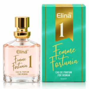 Apă de parfum pentru femei, Parfum damă 1 Femme Fortunia, EDP, 15 ml, Elina MED®