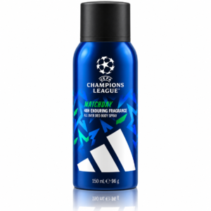 Spray deodorant pentru bărbați, UEFA Champions League Matchday, All Over Deo Body Spray, 150 ml, ADIDAS
