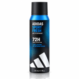 Spray antiperspirant pentru bărbați, Sport Fresh, 72H Sweat Protection, 150 ml, ADIDAS