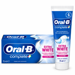 Pastă de dinți pentru albire, Complete+ Extra White Clean Mint, 75 ml, ORAL-B®