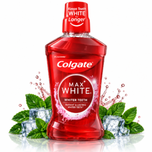 Apă de gură pentru albirea dinților Colgate® Max White, fără alcool, 500 ml