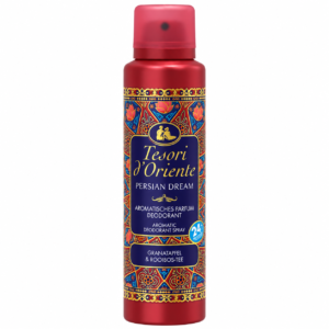 Deodorant spray unisex, Persian Dream, Rodie și Ceai Roșu, protecție 24H, 150 ml, Tesori d’Oriente®