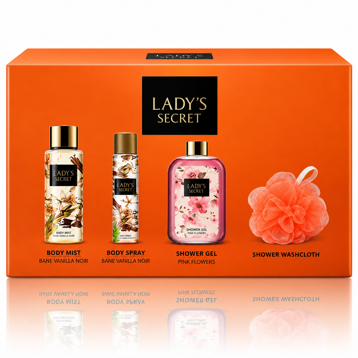 Set cadou pentru femei, Bane Vanilla Noir & Pink Flowers, Lady’s Secret® - imagine 3