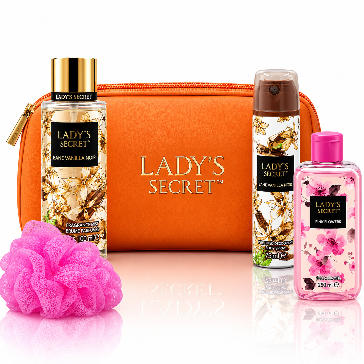 Set cadou pentru femei, Bane Vanilla Noir & Pink Flowers, Lady’s Secret® - imagine 2
