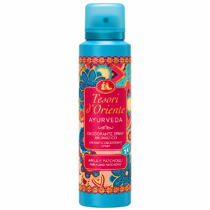Deodorant spray pentru bărbați, Ayurveda cu Amla și Patchouli, protecție 24H, 150 ml, Tesori d’Oriente®