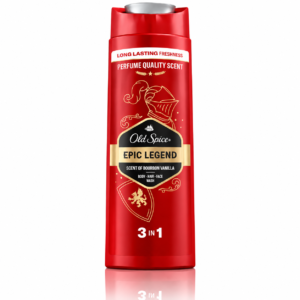 Alternative view of Gel de duș și șampon pentru bărbați 3 în 1, Epic Legend Bourbon Vanilla, corp, păr și față, 400 ml, Old Spice®
