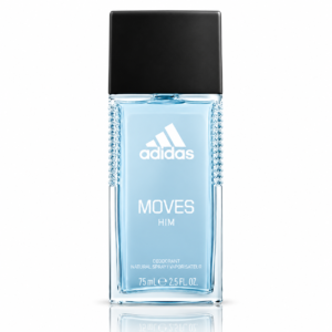 Deodorant natural spray pentru bărbați, Moves Him, 75 ml, ADIDAS®